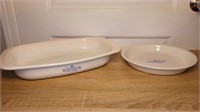 Corning Ware Roasting Dish & Pie Plate