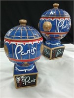 (2) Decorative Paris-Las Vegas Drink Holders