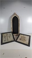 (3) Chalkboard Arches and Wall Decor