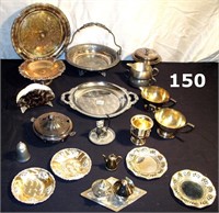 22 Pces of Silver Plate Etc.