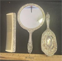 VINTAGE DRESSER SET-METAL