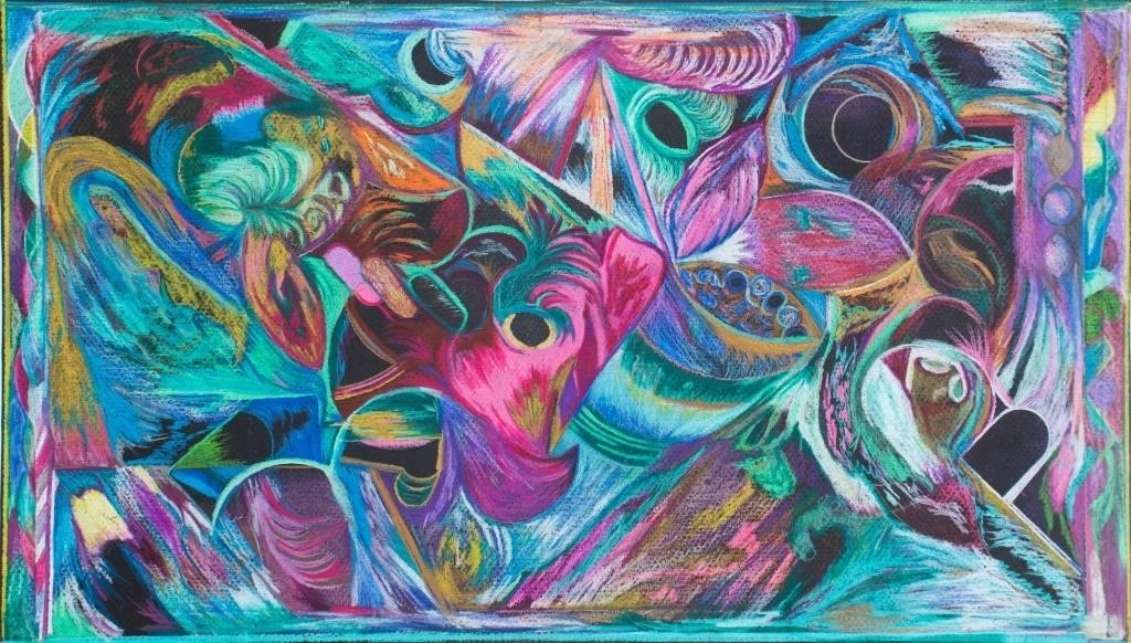 Alacyn Sierra Abstract Color Pencil on Paper, 1992