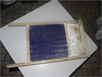 Vintage Blue Glass Wash Board