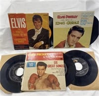 5 Vintage Elvis 45s