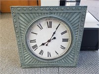 LARGE DECORATIVE METAL WALL CLOCK