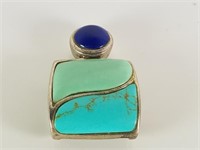 STERLING SILVER TURQUOISE PENDANT