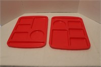 Vintage Texas Ware divided lunch trays