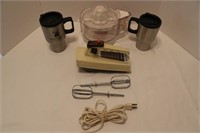 Sunbeam hand kitchen mixer, juicer, misc