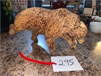 WOODEN SOFT WOOD BEAR CARVING