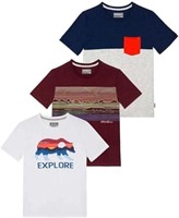 3-Pk Eddie Bauer Boy's SM Crewneck T-shirt,