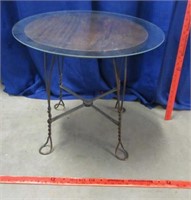 small antique "ice cream" parlor stand -18in. tall
