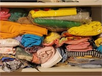 Large Lot of Fabric Remnants, some up to 8 yards