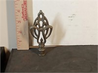 antique cast iron finial