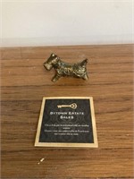 Small Brass Scotty Dog Figurine