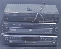 (U) Two Sony 5 CD Disc Exchange System And One