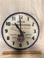 Bolivar Farm Exchange Anniversary Clock