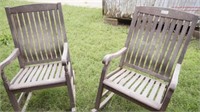 2x Large rocking chairs