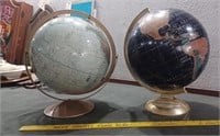 2 Replogle world sphere map globes 12 inches