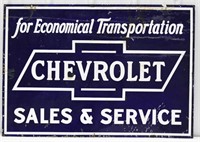 Vintage DSP Chevrolet Sales & Service Dealer Sign