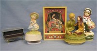 Vintage music boxes