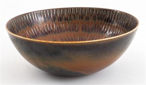 Stig Lindberg For Gustavsberg Glazed Ceramic Bowl