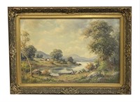 HUDSON VALLEY RIVERSCAPE BY CHARLES MASON C.1915