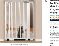 Ulifemate 51.18" Extra Tall Cat Gate for Doorway