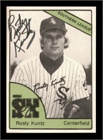Rusty Kuntz Autographed 1978 Knoxville Knox Sox