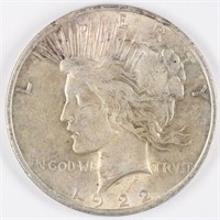 1922 Peace Dollar - AU