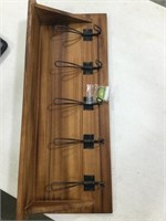 Belnick rustic wall mount coat rack shelf