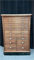 Antique Mahogany Dental Cabinet