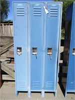 (3) Metal Lockers - 36" x 18" x 78"