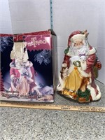 HP ceramic Santa cookie jar