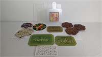 VINTAGE TRIVETS AND CUTTING BOARDS