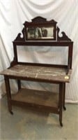Antique Marble Top Vanity Married to Base V