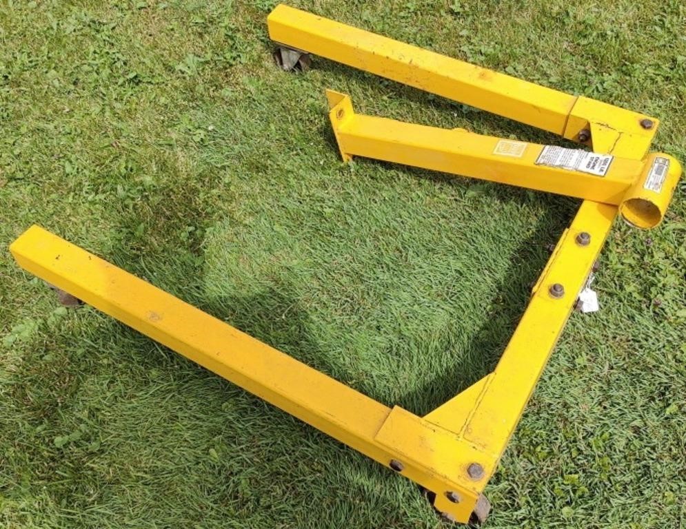 Heavy Yellow Support Stand For Auto Engine