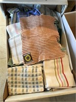 Large assortment of dish cloths and towels