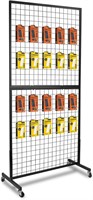 $100  3'x 6' Gridwall Panel Display Stand  Black