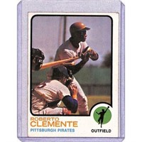 1973 Topps Roberto Clemente Crease Free