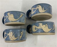 Hand Made Pottery Cups