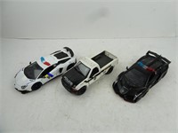 Lot of Jada & Maisto Police Vehicles -