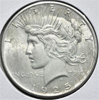 1925 Peace Silver Dollar Coin Uncirculated