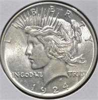 1924 Peace Silver Dollar Coin Uncirculated