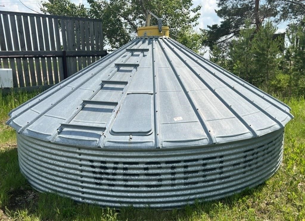 Used 14 foot Westeel Rosco Grain Bin Roof and Top