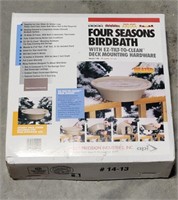 Four seasons bird bath - new