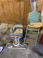 Baby Stroller & doll high Chair
