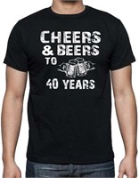 Men's Medium Funchious Cheers and Beers to 40