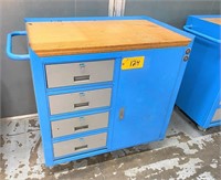 PORTABLE WOOD TOP WORK CABINET