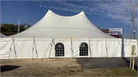 Armbruster 60'X40'X8' Rope and Stake Pole Tent,