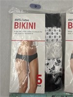 NEW Lot of 3- 5ct Bikini Underwear Size 9 XXL